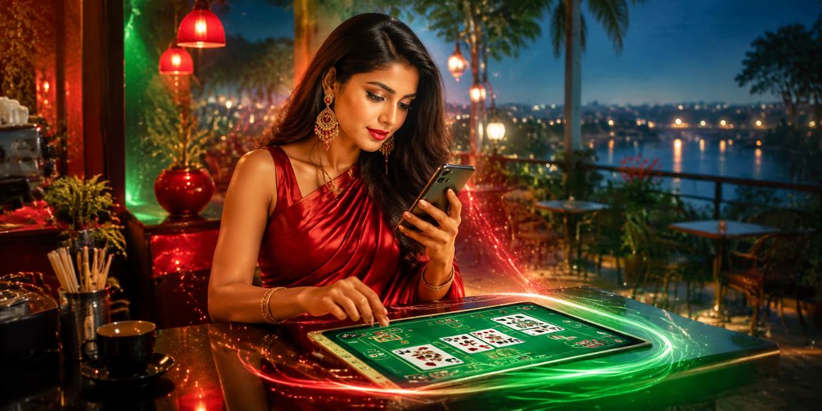 Red and green Andar Bahar game theme in Gazipur